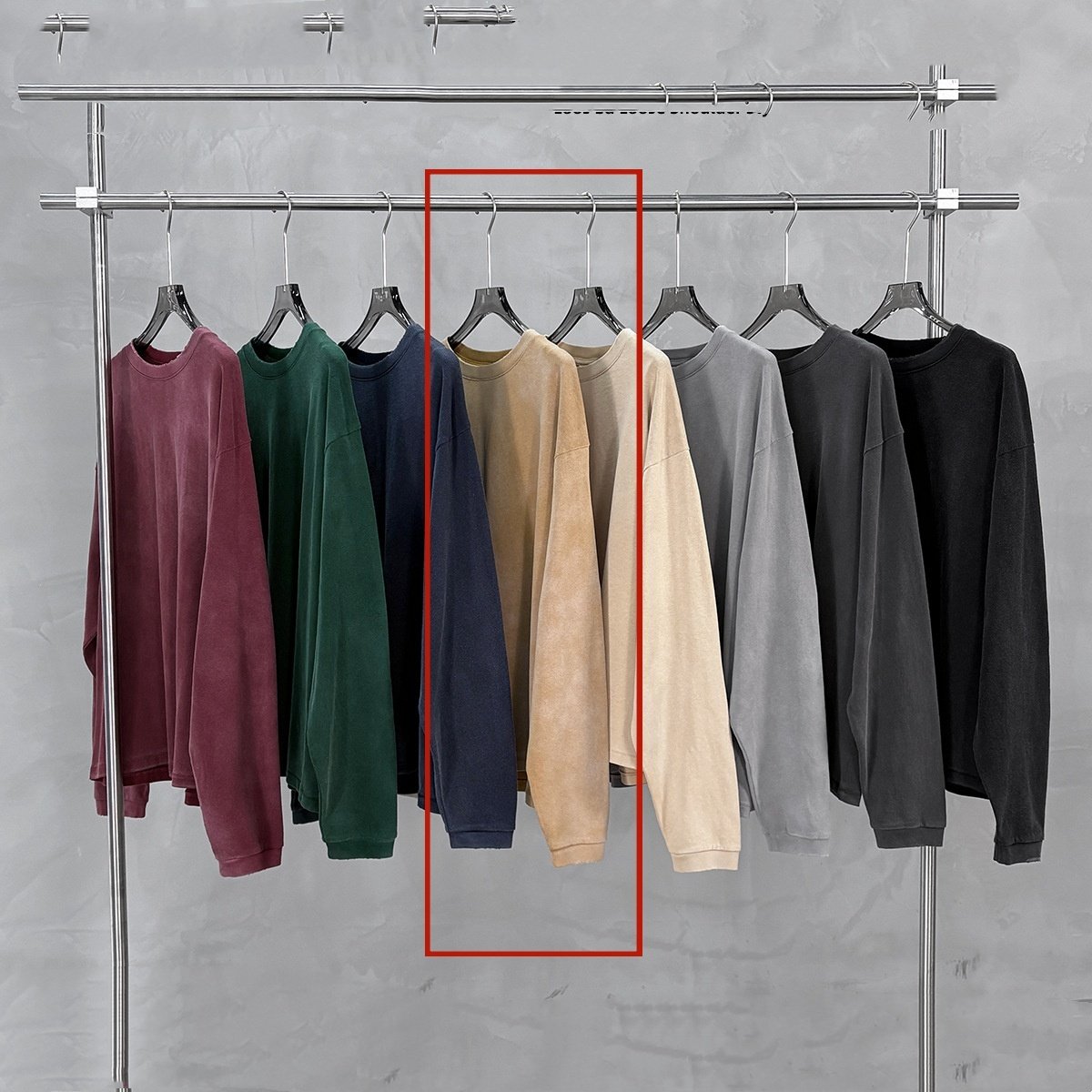 Men's Vintage Wash Cotton Drop-Shoulder Shirt – American Retro Loose Fit - Image 7
