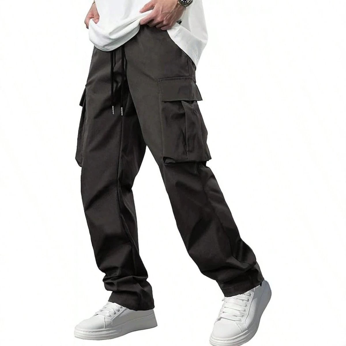 Men's Cargo Pants – Multi-Pocket Relaxed Fit Casual Workwear - Image 5