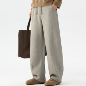 Men's Casual Capri Pants — Loose-Fit Cotton Blend, Water-Washed