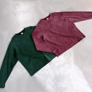 Alternative view of Men's Vintage Wash Cotton Drop-Shoulder Shirt – American Retro Loose Fit