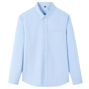Alternative view of Men's Oxford Cotton Shirt - Slim Fit Long Sleeve Business Casual