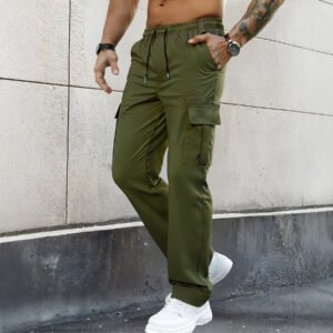 Alternative view of Men's Cargo Pants – Multi-Pocket Relaxed Fit Casual Workwear